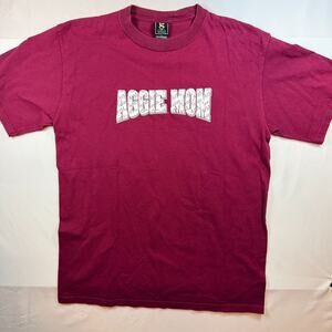 Gear For Sports Aggie Mom Women NCAA ATM College Maroon T Shirt Size Large
